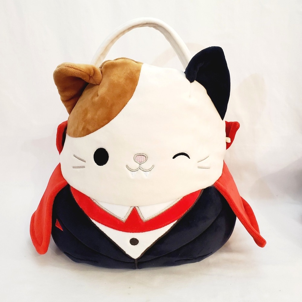 SQUISHMALLOWS 12" Cam The Vampire Cat Halloween Trick or Treat Bag Plush 2023